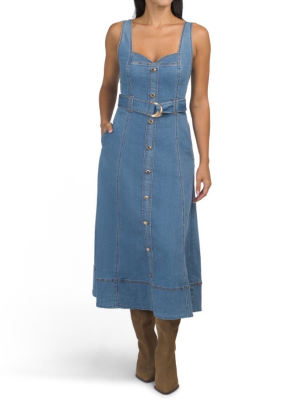 Denim Midi Dress by House of Harlow 1960